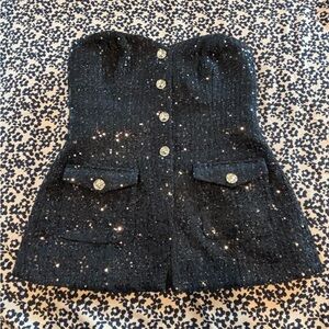 Astr Black Sequin Jacket